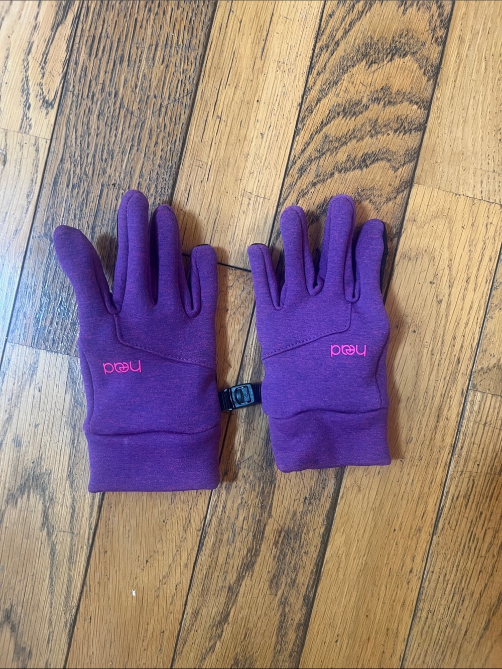 Head Kids Purple Gloves  with Pink Logo